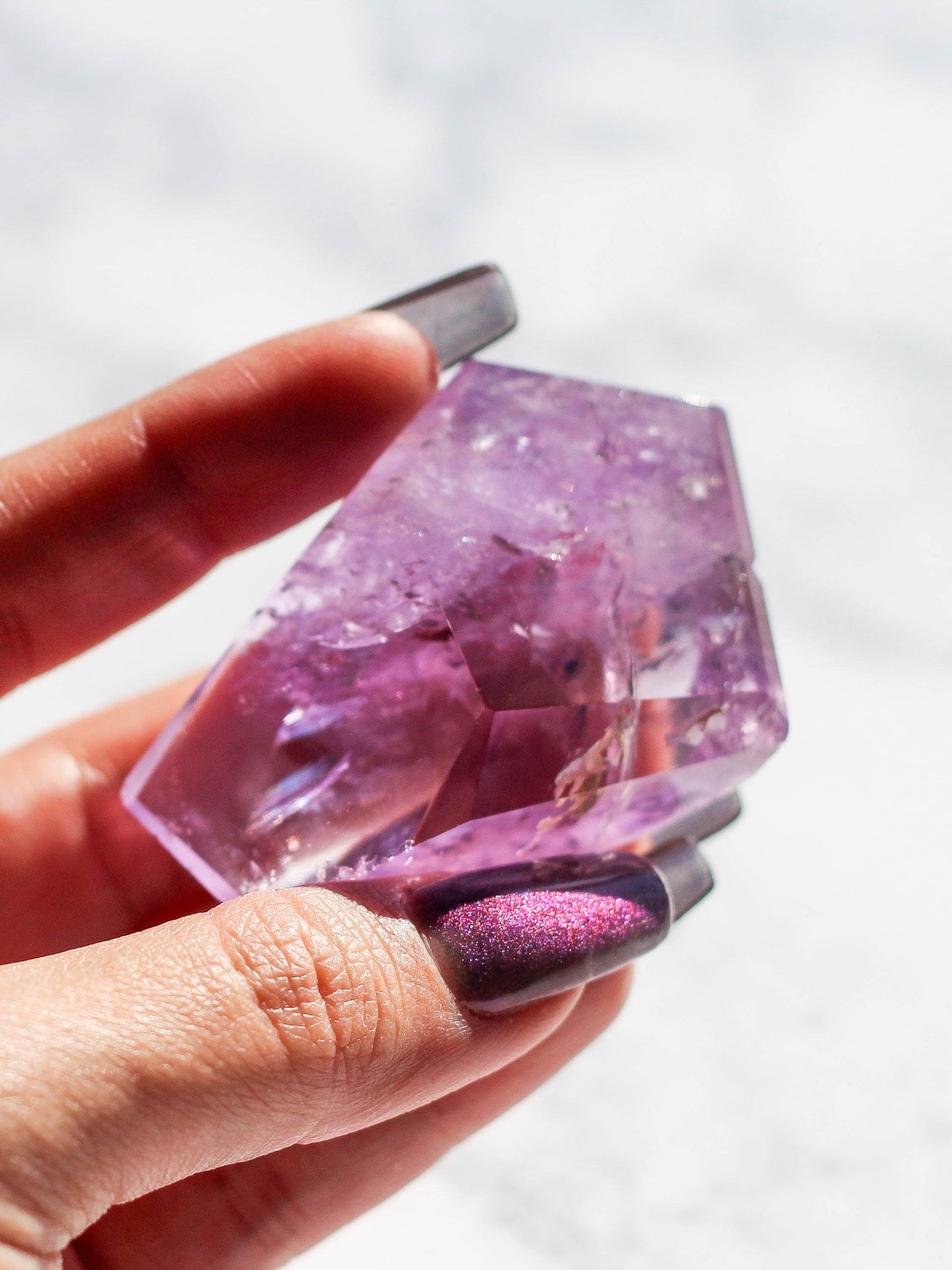 High Quality Amethyst Free Form Gemstone
