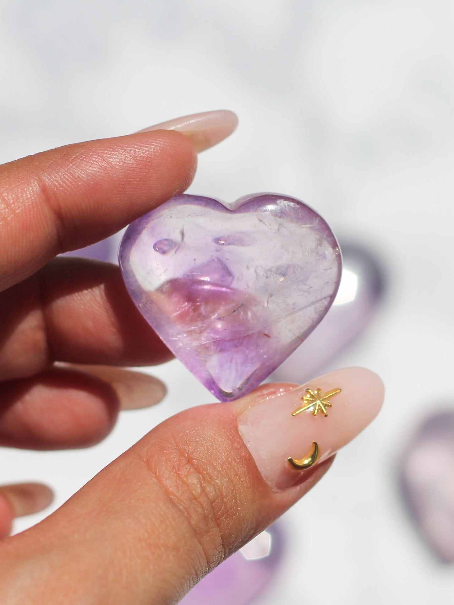 Amethyst Heart Carving (Small)