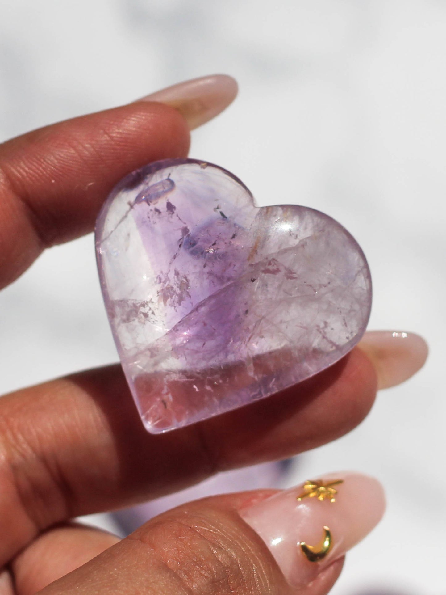 Amethyst Heart Carving (Small)