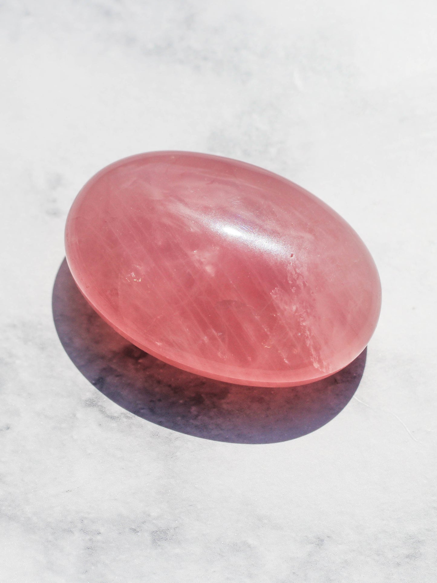 Rose Quartz Palm Stone
