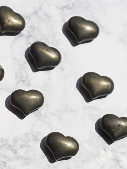 Mini Pyrite Heart