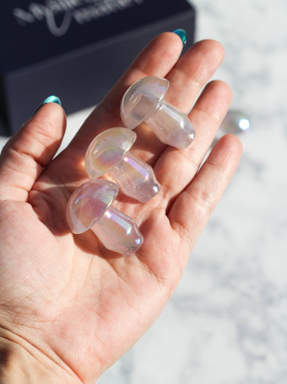 Angel Aura Fluorite Mushrooms