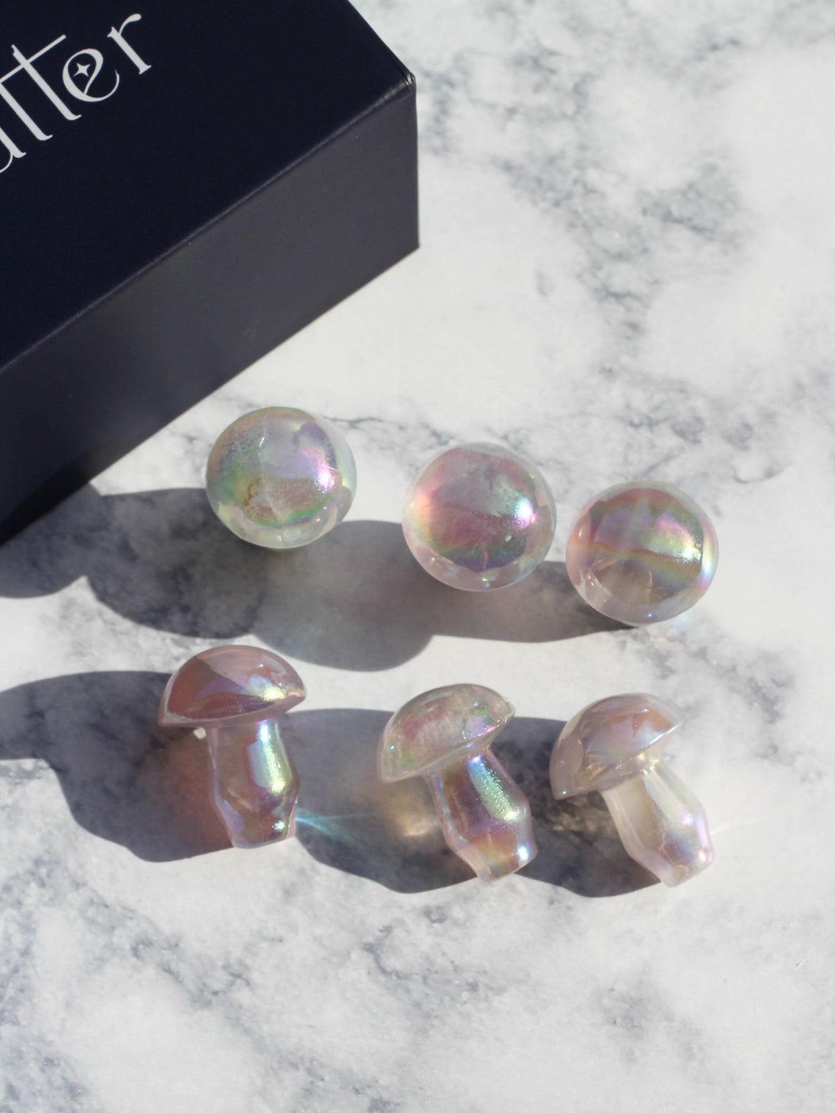 Angel Aura Fluorite Mushrooms