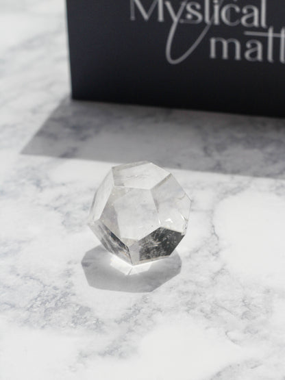 High Clarity Clear Quartz Dodecahedron