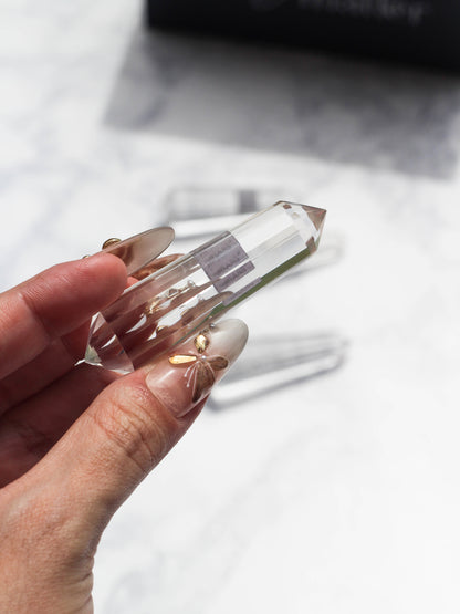 Clear Quartz Vogel Wand Double Terminated