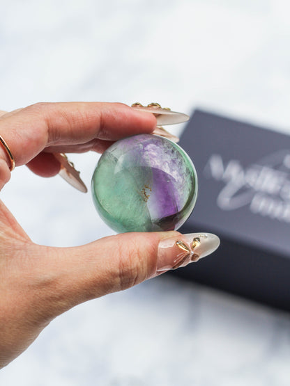 Rainbow Fluorite Sphere