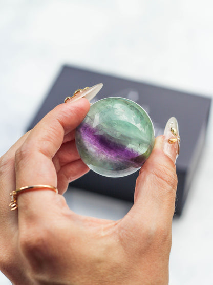 Rainbow Fluorite Sphere