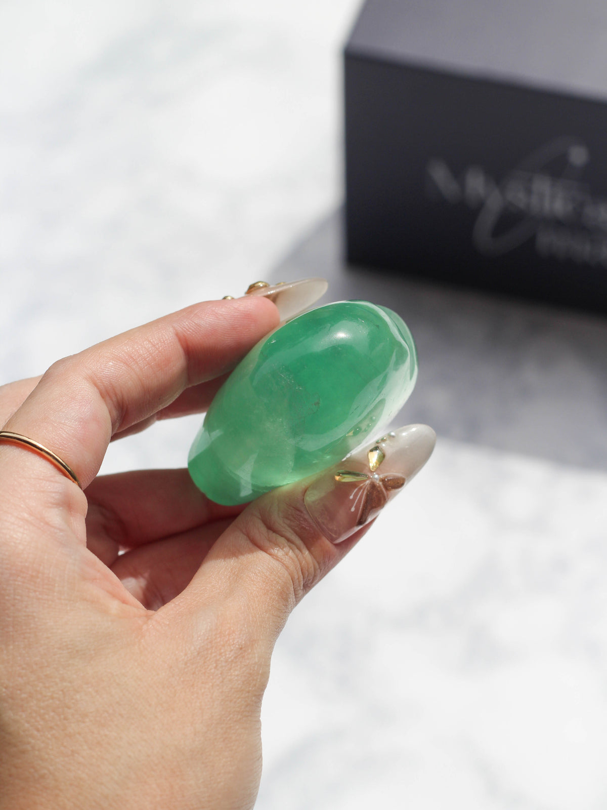 Green Fluorite Puffy Heart II
