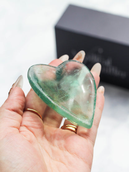 Green Fluorite Heart Dish