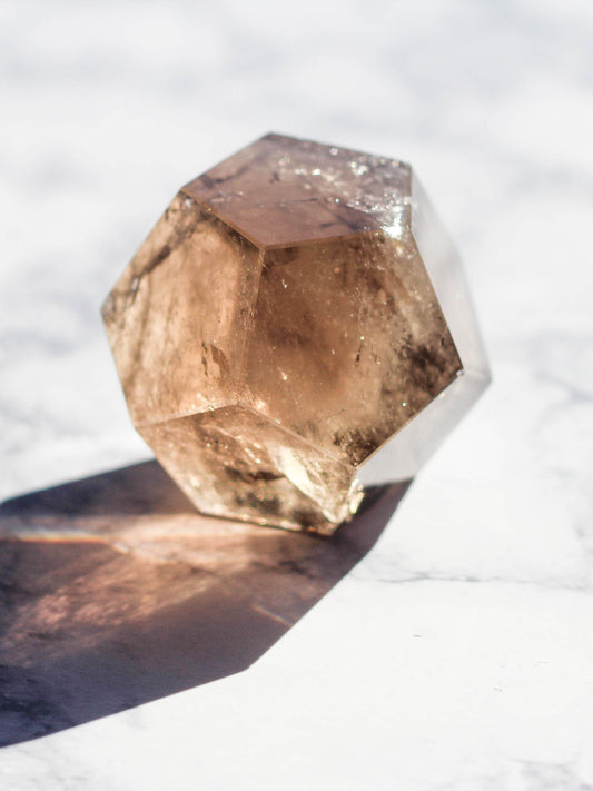 High Quality Smoky Quartz Dodecahedron