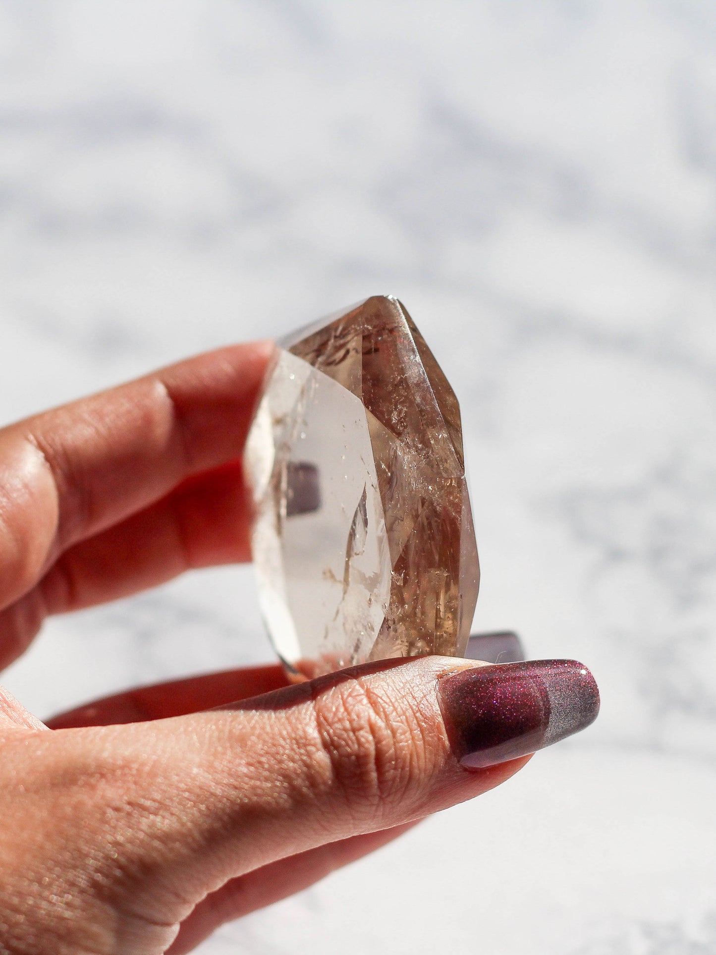High Quality Smoky Quartz Hexagon