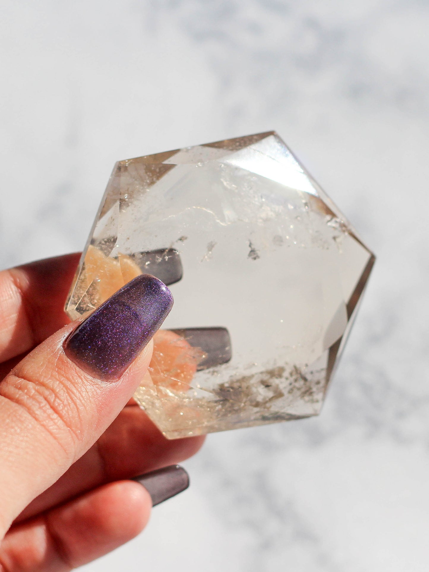 High Quality Smoky Quartz Hexagon