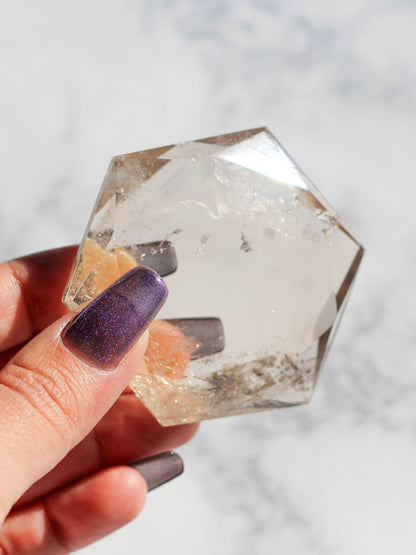 High Quality Smoky Quartz Hexagon